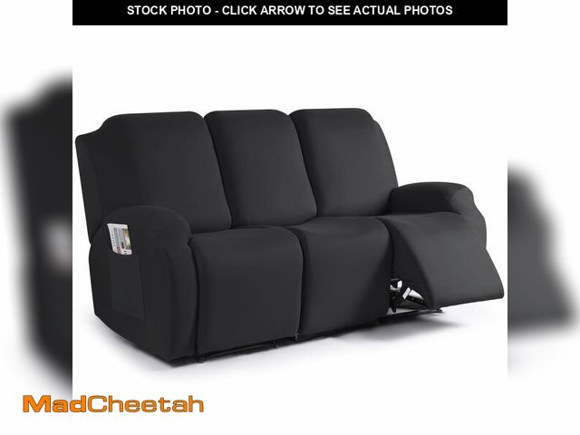 Lot 74-13720303 - TAOCOCO Recliner Sofa Slipcover, 3 Pieces Polyester Fabric Stretch Sofa Covers for 3 Seat Reclining ...