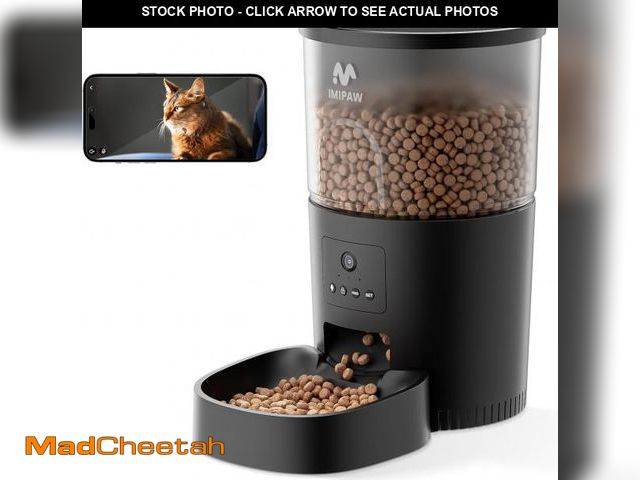 Lot 74-12323621 - Automatic Cat Feeder with Camera, APP Remote Control, Programmable Food Dispenser, 2-Way Audio, Time...