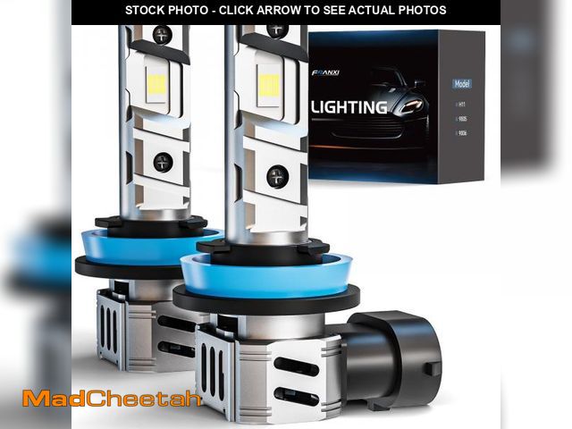Lot 74-12436159 - FRANXI H11 Bulbs Fog Lights, H8 H9 H16 Lights 60W Super Bright 6000K Cool White, 1:1 Design with Coo...