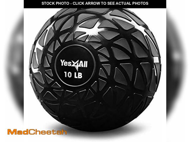 Lot 74-12696036 - Yes4All Slam Balls, 10-40lb Medicine Ball Weight, Durable PVC Sand Filled Workout Dynamic Medicine B...