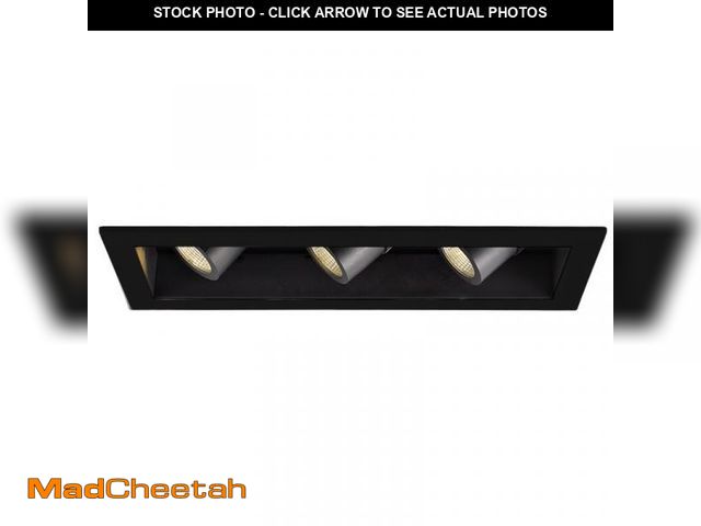 Lot 74-12407605 - (Just trim piece) WAC Lighting Precision LED Multi-Spotlight Recessed Lighting Kit  WAC8334 - UNUSED
