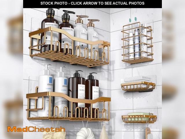 Lot 74-11556531 - Shower Caddy 5 Pack,Adhesive Shower Organizer for Bathroom Storage&amp;Home Decor&amp;Kitchen,No Dri...