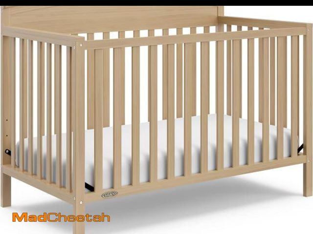 Lot 74-12284671 - Graco Benton 5-in-1 Convertible Crib (Driftwood) - GREENGUARD Gold Certified, Converts from Baby Cri...
