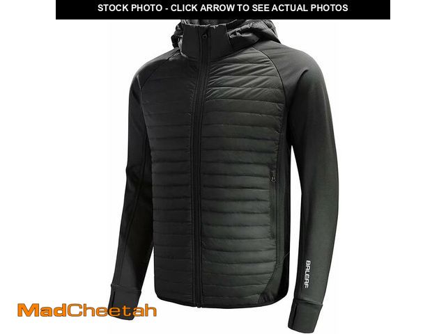 Lot 74-13712429 - baleaf Men's Running Jacket Lightweight Warm Up Puffer Jacket Hybrid Thermal Hiking Golf Insulated C...