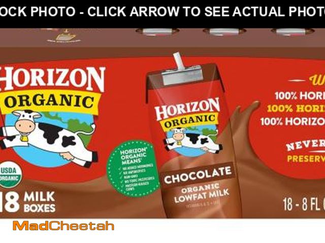 Lot 74-12427411 - Horizon Organic Shelf Stable 1% Lowfat Chocolate Milk Boxes, USDA Certified Organic UHT Milk from Pa...
