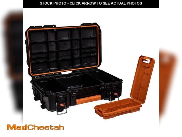 Lot 74-12829694 - RIDGID Pro Gear System Gen 2.0 Stackable Durable Compact Power Tool Box With Secure Hang Mounts - US...