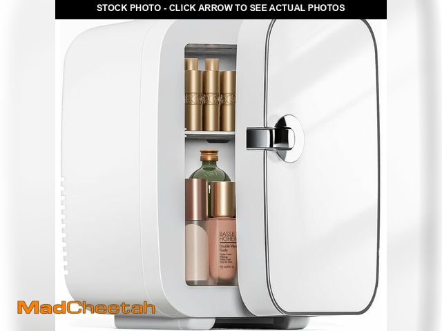 Lot 74-12544413 - Sweetcrispy Mini Fridge, Portable Small Refrigerator 4L/6 Can Cooler &amp; Warmer Compact Fridges fo...