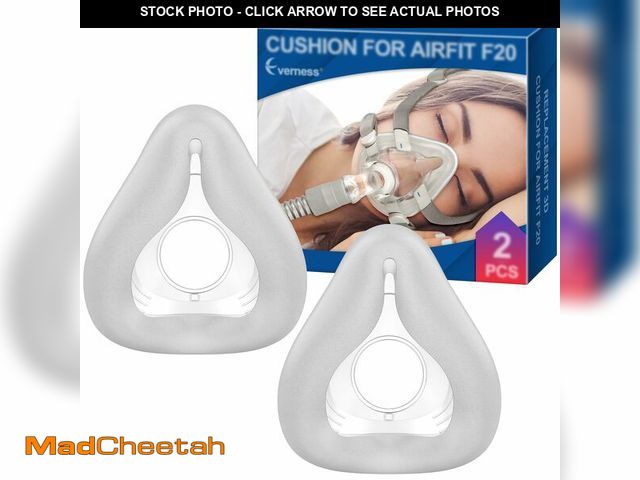 Lot 74-14293498 - 2 Packs Full Face CPAP Mask Cushion (S) for ResMed Airfit F20 &amp; Airtouch F20, Innovative 3D Memo...