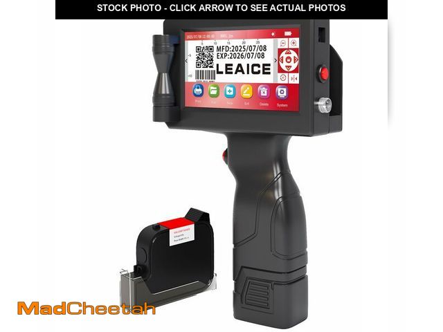 Lot 74-13772316 - Leaice Handheld Inkjet Printer, 1 inch/25.4 mm Print Height Handheld Printer Gun with 72ml Quick-Dry...
