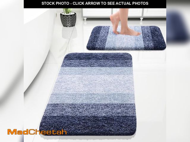 Lot 74-12330049 - OLANLY Bathroom Rug Set 2 Piece, Soft Absorbent Microfiber Bath Rug Set, Non-Slip, Machine Wash Dry,...
