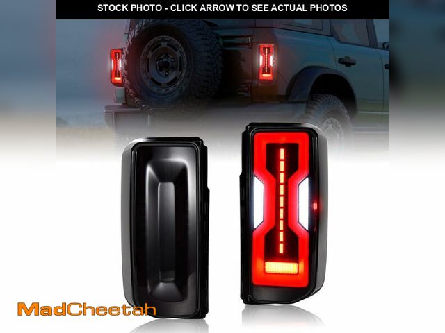 Lot 74-13626582 - KEWISAUTO LED Tail Lights for 2021-2024 Ford Bronco 2/4 Door, Dynamic Animation DRL Smoked Taillight...