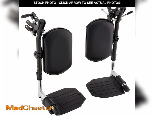 Lot 74-14348806 - Invacare Wheelchair Elevating Legrest with Padded Calf Pads, Footrest with Swing Away Function, Adju...