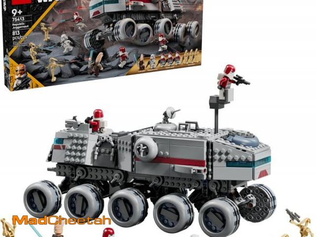 Lot 74-12342551 - LEGO Star Wars: The Clone Wars Republic Juggernaut Building Toy for Kids - Pretend Play Set W 8/ Toy...