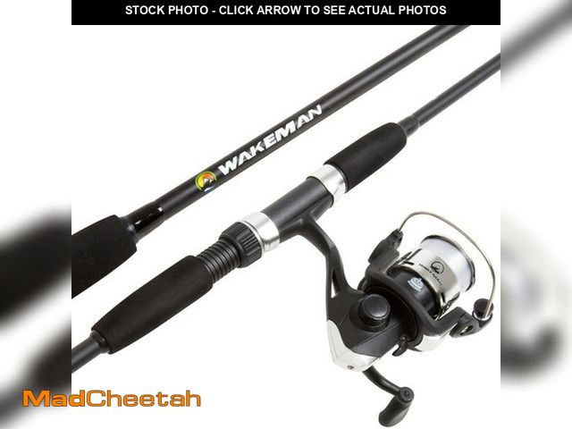 Lot 74-13056244 - Wakeman Swarm Series Spinning Rod and Reel Combo Blackout Matte Black - UNUSED