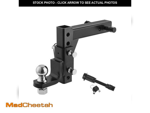 Lot 74-14344411 - (MISSING LOCK PIN,KEYS) VEVOR Adjustable Trailer Hitch Fit 2 in. ReceiverTrailer Hitch Ball Mount w/...