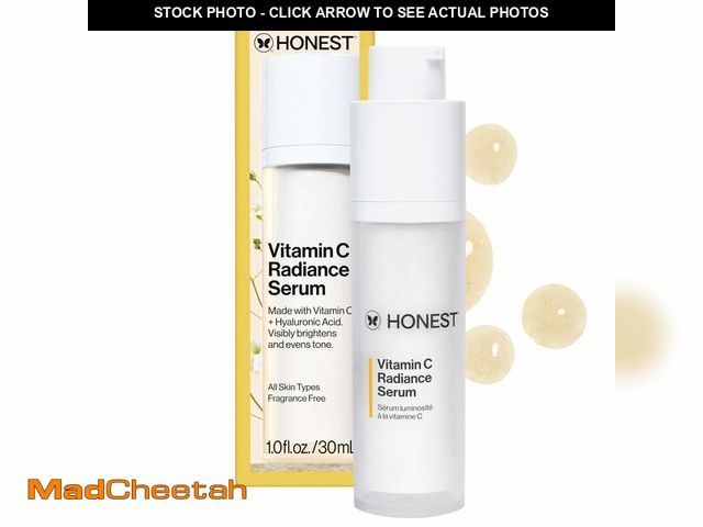 Lot 74-12437268 - Honest Beauty Vitamin C Radiance Serum | Improves + Brightens Skin Tone and Complexion | Gentle for ...