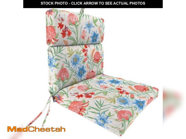 Lot 74-12465150 - Jordan Manufacturing 44 in. L x 22 in. W x 4 in. T Rectangular Outdoor Dining Chair Cushion in Colle...