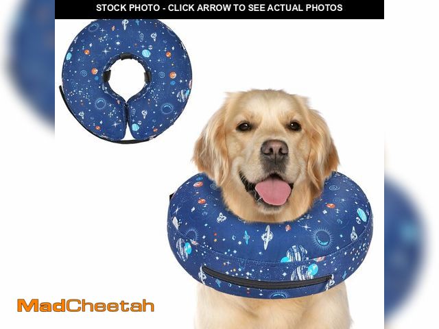 Lot 74-13477185 - Supet Inflatable Dog Cone Collar Alternative After Surgery, Dog Neck Donut Collar Recovery E Collar,...