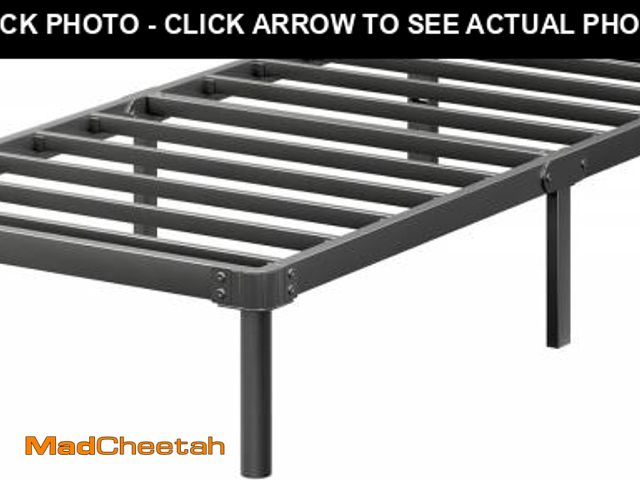 Lot 74-12397105 - ZIYOO 12 Inch Twin XL Size Metal Platform Bed Frame with Heavy-Duty Steel Slat Support, No Box Sprin...