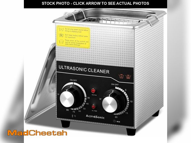 Lot 74-12323010 - ACMESONIC Commercial Ultrasonic Cleaner with Knob, 2L Professional Ultrasonic Cleaner, 40kHz with He...