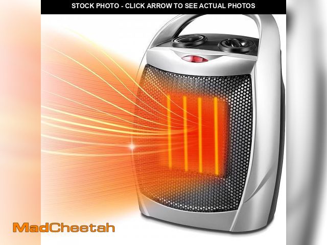 Lot 74-11552302 - Kismile Small Electric Space Heater,Portable Ceramic Space Heater Fan for Office with Adjustable The...