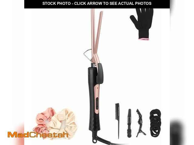 Lot 74-14273114 - Thin Curling Iron, 3/8 Inch Small Curling Iron Wand for Short &amp; Long Hair, Small Ceramic Barrel ...