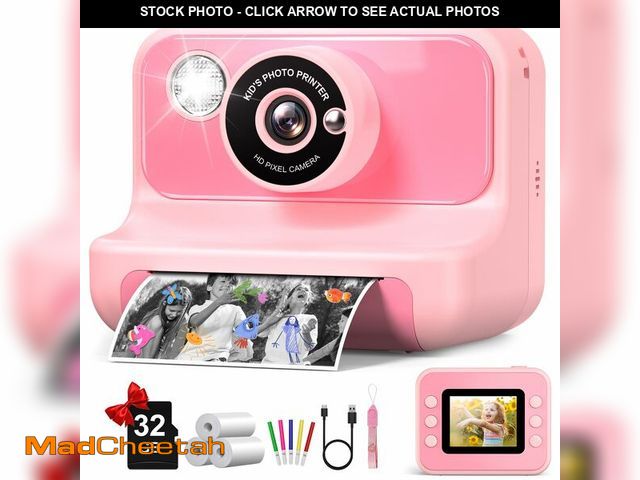 Lot 74-13626623 - Kids Camera Instant Print, Kids Camera 1080P HD Video Digital Camera, Christmas Birthday Gifts for G...
