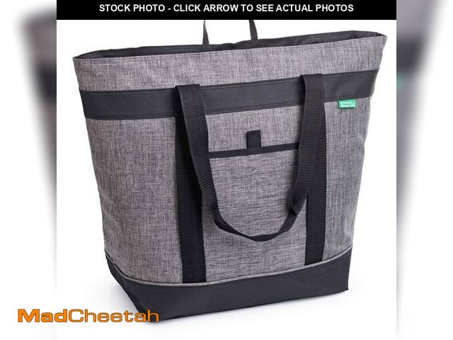 Lot 74-14049433 - Jumbo Insulated Cooler Bag (Charcoal) with HD Thermal Insulation - Premium, Collapsible Soft Cooler ...