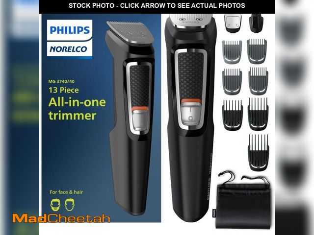 Lot 74-12051498 - Philips Norelco Multi Groomer - 13 Piece Mens Grooming Kit for Beard, face, Nose, and Ear Hair Trimm...
