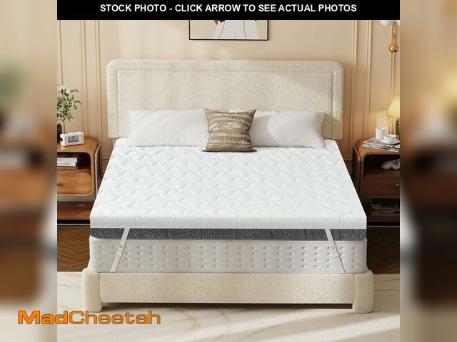 Lot 74-14067248 - Extra Firm Mattress Topper Full Size 3 Inch, Firm to Extra Firm Mattress Pad with Dual Sides Flippab...