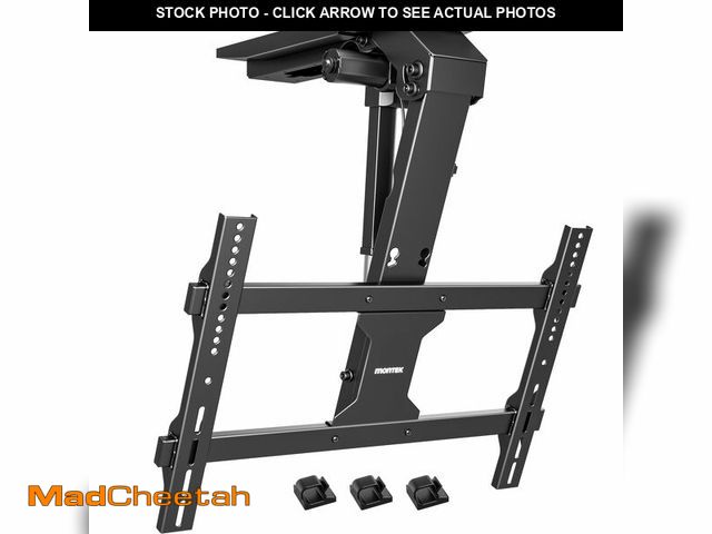 Lot 74-13823664 - monTEK Motorized Ceiling TV Mount with Remote for 37-75 Inch TVs, Electric TV Mount Motorized Drop D...