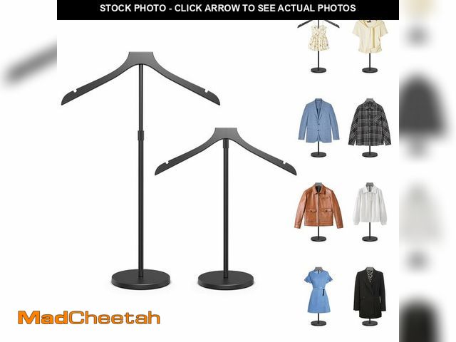Lot 74-14143378 - 2 Pack Mannequin Torso, Adjustable Shirt Display Stand Height 20 to 34 Inches, Cap and Gown Display ...