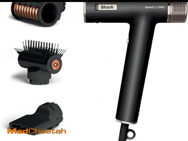Lot 74-11556484 - Shark SpeedStyle Pro Professional Performance High-Velocity Hair Dryer System with Scalp Shield and ...