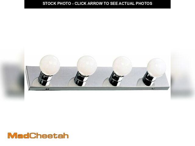 Lot 74-13844466 - (MISSING LIGHT BULBS) Design House Vanity Lighting, Steel Construction, 4 Vanity Lights, Dimmable, U...