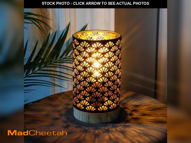 Lot 74-12437783 - JHY DESIGN Metal Lamp Battery Powered 7.5''H Accent Cordless Lamp with 6-Hours Timer Battery Lamp fo...
