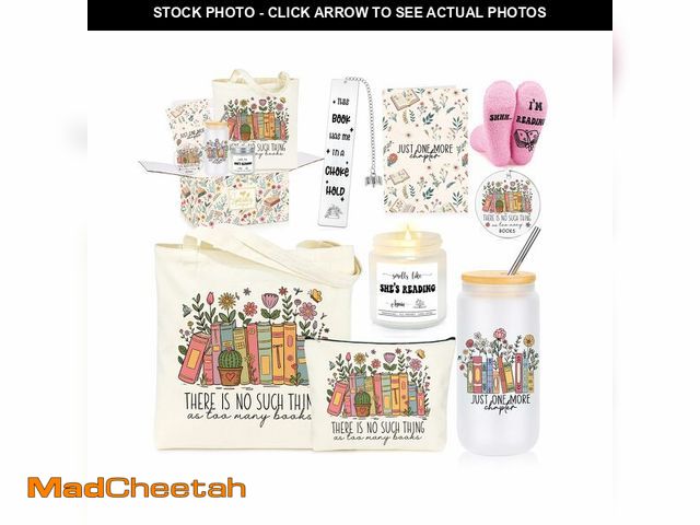 Lot 74-13715278 - GQDECOR Book Lovers Gifts for Women, Accessories Bookish Gifts for Book Lovers Reading Readers Set o...