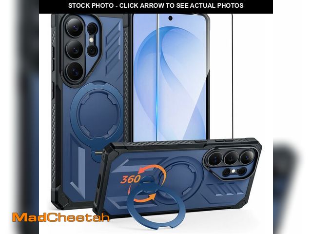 Lot 74-13714800 - FNTCASE for Samsung Galaxy S26-Ultra Case: [360 Spin Magnetic Ring Kickstand] [Compatible for MagSaf...