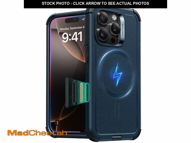 Lot 74-12711594 - ESR for iPhone 16 Pro Case, 7X Military-Grade Drop Protection, Shock-Absorbing Rugged Cover with Cam...