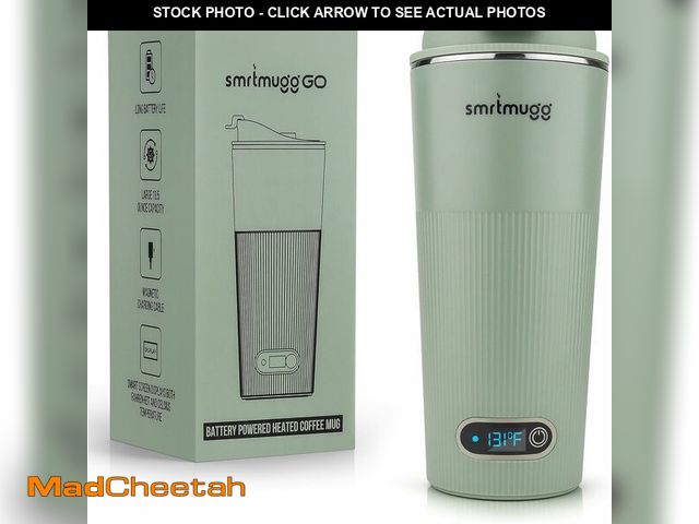 Lot 74-10907101 - SmrtMugg GO Heated Coffee Mug, Travel Mug, 13.5 OZ. Smart Mug, Battery Powered Heated Coffee Mug, Gr...