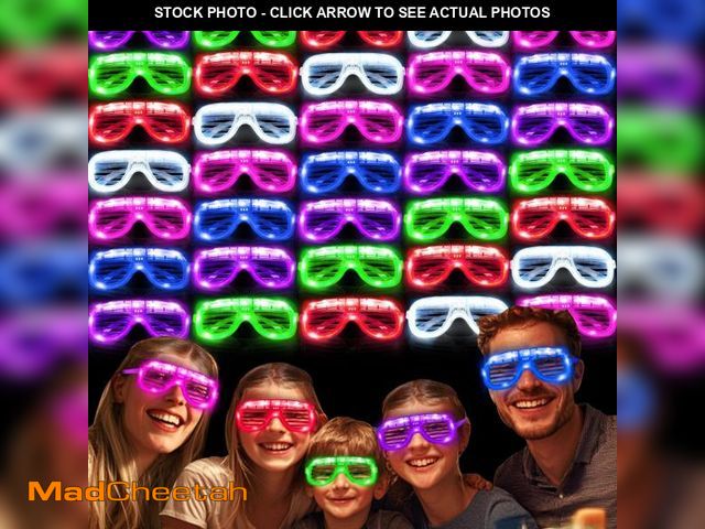 Lot 74-12047145 - 36 Pack Glow Sticks Glasses Bulk Party Pack, LED Glasses Light Up Glasses Glow In The Dark Party Sup...