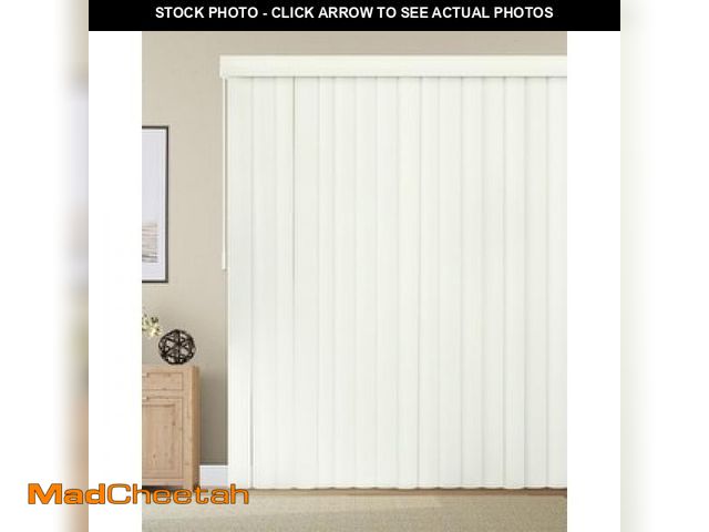 Lot 74-12161282 - 78"x84" Chicology Light Filtering Vertical Blinds Blind Oxford Alabaster Beige - UNUSED