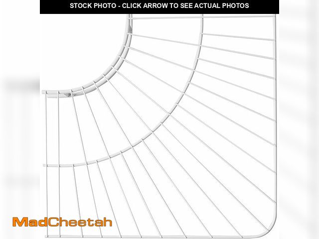 Lot 74-12760447 - Rubbermaid Commercial Products FreeSlide Wire Shelving, 12-Inch, White, Closet Organizer and Storage...