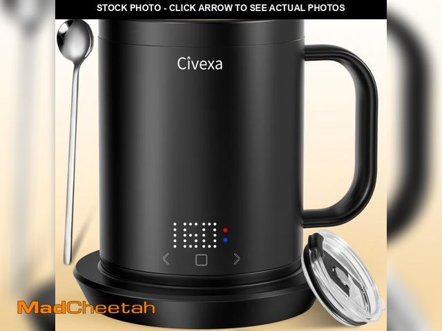 Lot 74-11548148 - Civexa Heated Coffee Mug, 14 Oz App-Controlled Smart Mug Warmer, 1F Precise Temperature Control, 150...