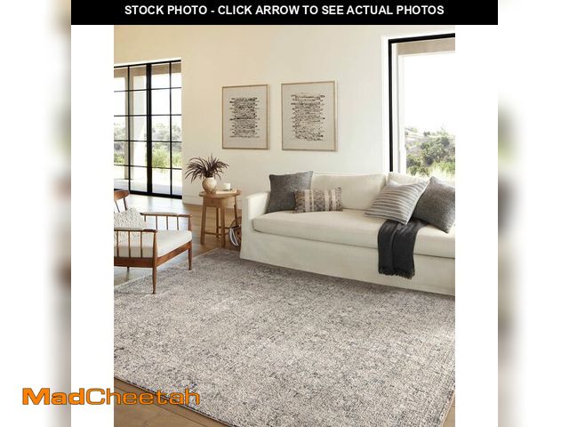 Lot 74-12786682 - Loloi Amber Lewis Alie Collection ALE-01 Stone/Mist 9'-6'' x 13'-1'', .13'' Pile Height, Area Rug - ...