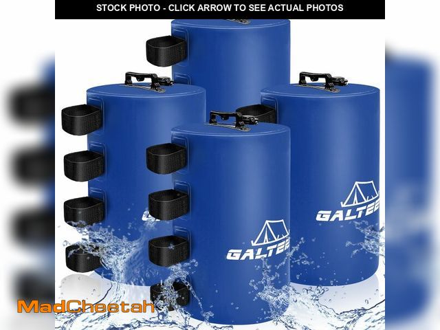 Lot 74-14147671 - GALTEED Canopy Water Weight Bag,220 LBS Water Tent Weights Set of 4 Leg Weights for Pop Up Canopy,Ca...