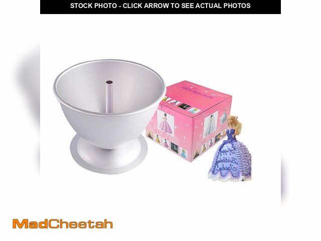 Lot 74-12711809 - FETESUR Princess Dress Doll Cake Pan Aluminum Alloy Skirt Cake Baking Pan for Birthday and Anniversa...