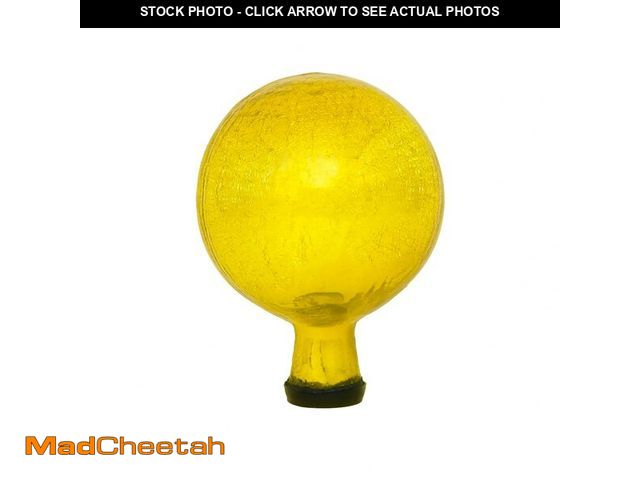 Lot 74-12450108 - Achla Designs 6-Inch Gazing Globe, Lemon Drop, Yellow, Small - UNUSED