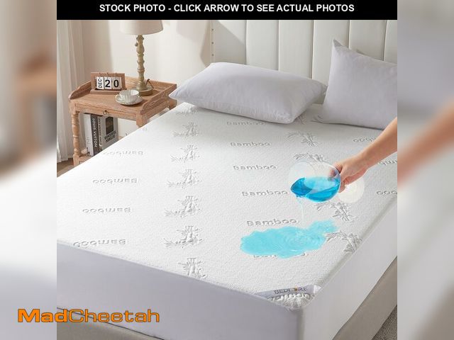 Lot 74-14057184 - BEDLORE Full Size Waterproof Mattress Protector Viscose Derived from Bamboo, Soft Mattress Cover Fit...