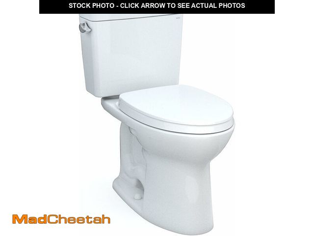 Lot 74-12828231 - TOTO Drake Two-Piece Elongated 1.28 GPF TORNADO FLUSH Toilet with CEFIONTECT and SoftClose Seat, WAS...