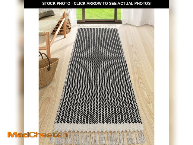Lot 74-14336261 - Lahome Belle Boho Kitchen Runner, 2'6''x8 Runners for Hallways Lightweight Bath Mat Woven Washable R...